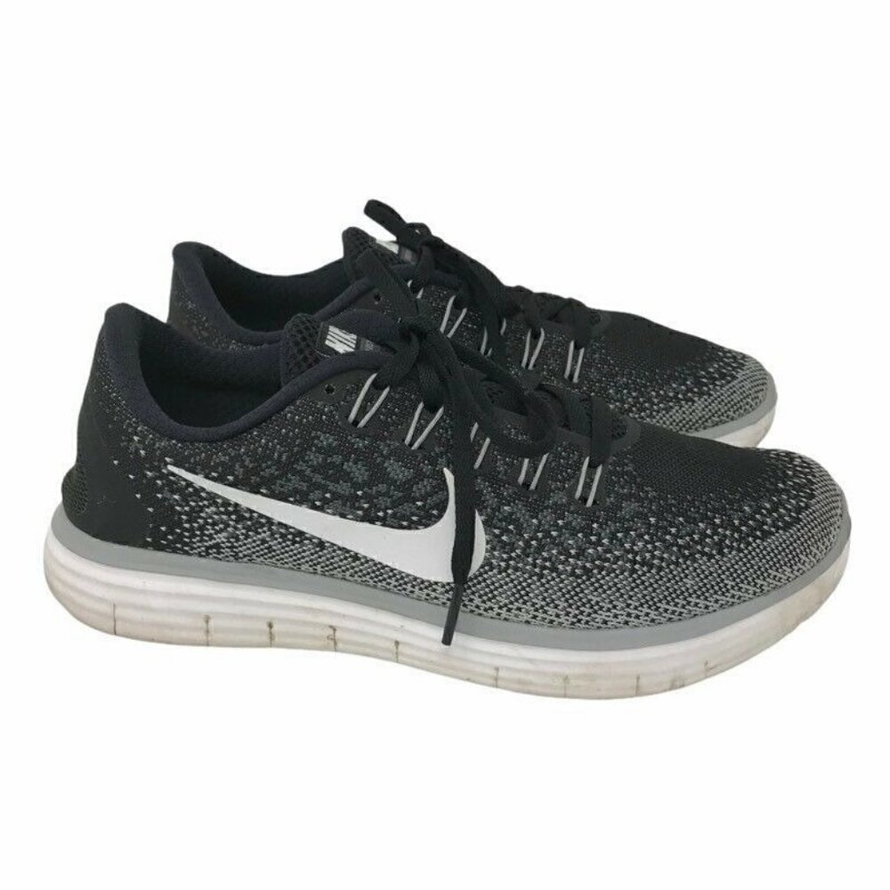 Nike Free RN Distance Running Shoes Black 8.5